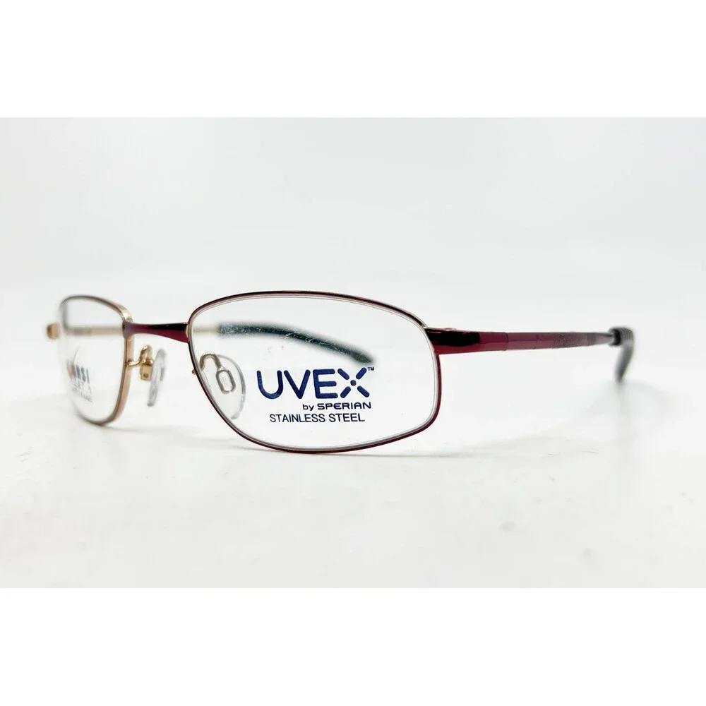 UVEX Titmus SW04 Frames Burgundy Gold Stainless Steel ANSI Z87.1 50-20
